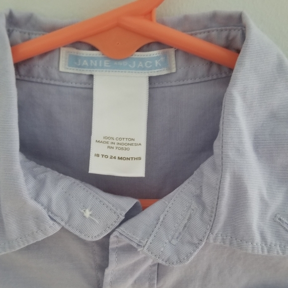 Toddler Janie and Jack button up - Picture 2 of 3